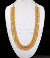 One Gram Gold Haaram Gold Beaded  Mullaipoo Design HR2271