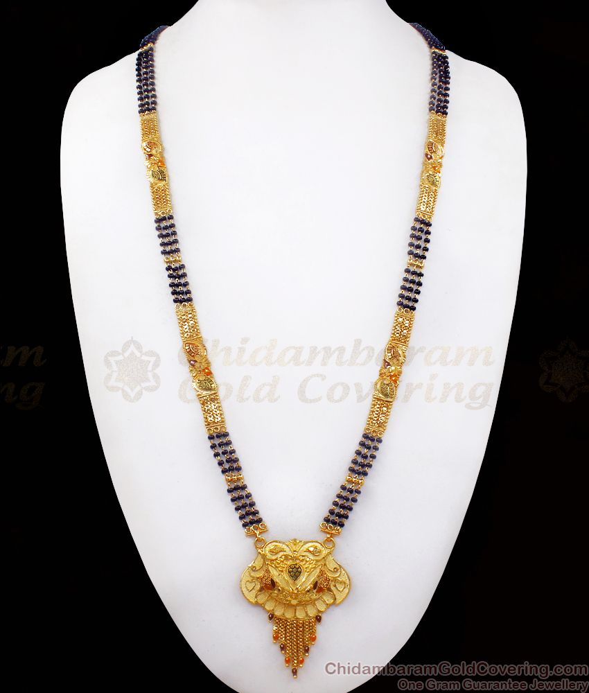 Traditional Gold Plated Long Haaram Mangalsutra Forming Collections HR2273