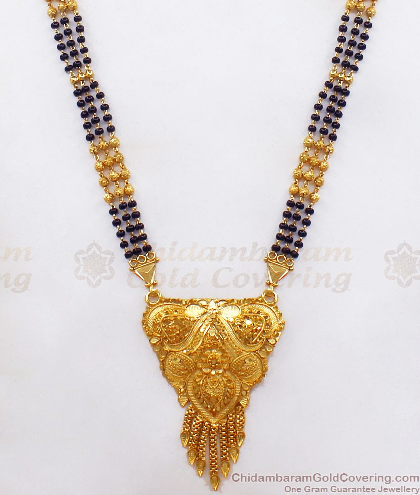 Two Gram Gold Mangalsutra Haaram Perfect Married Women Collections HR2276