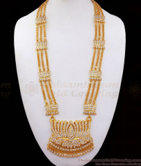 Grand Lotus Design Impon Haram Gati Jewelry For Wedding HR2283 Grand Lotus Design Impon Haram Gati Jewelry For Wedding HR2283