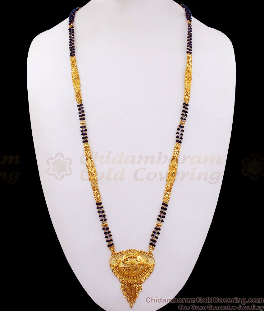 Traditional Gold Mangalsutra Design Forming Collection For Married Women HR2290