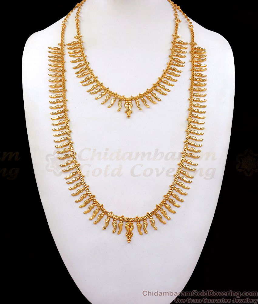 Light Weight One Gram Gold Haram And Necklace Combo HR2307