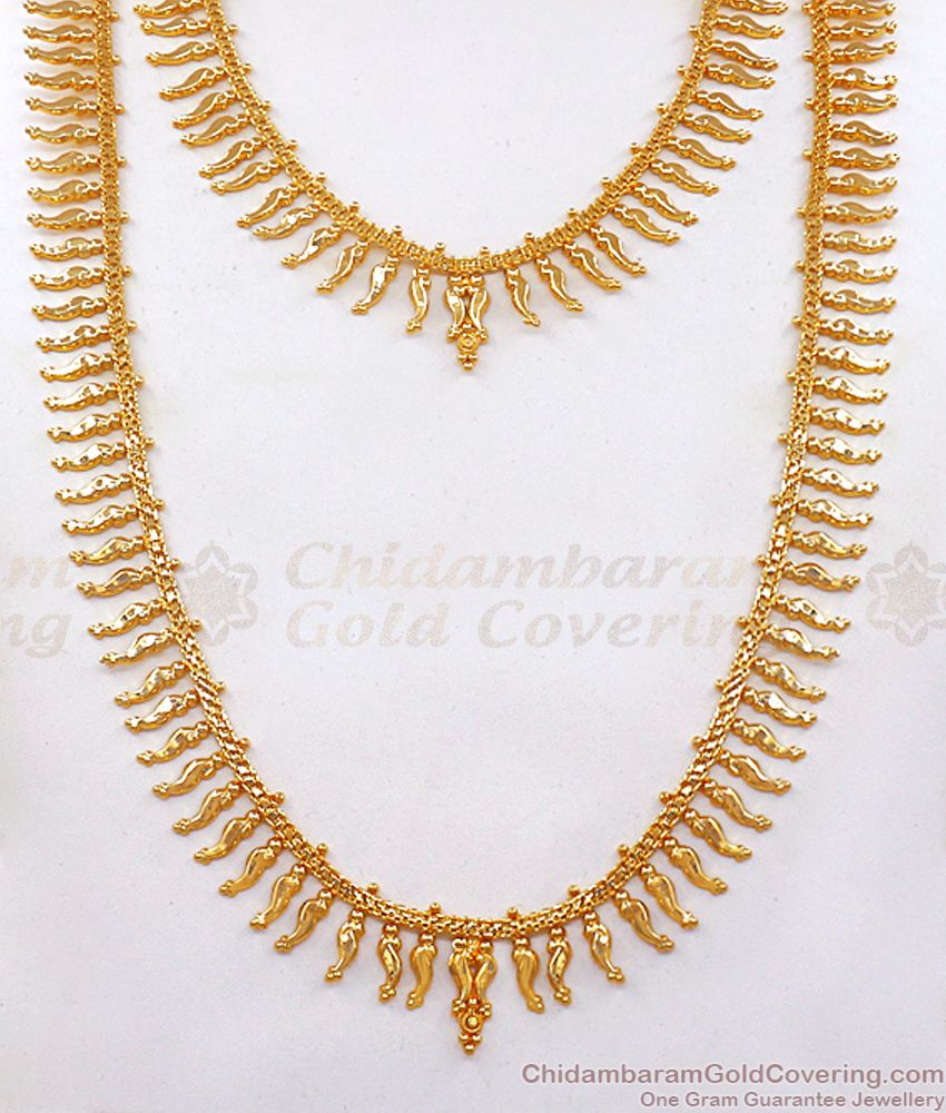 Light Weight One Gram Gold Haram And Necklace Combo HR2307