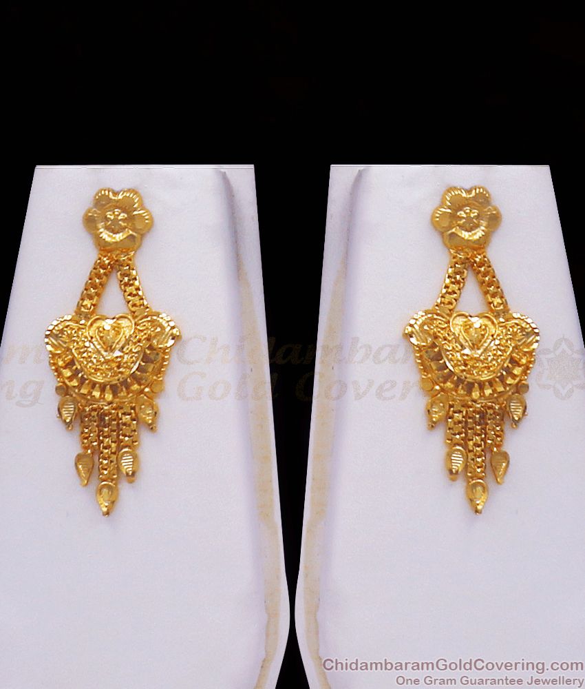 Look Like Real Gold Haram Kalkata Pattern Earring Combo Set HR2317