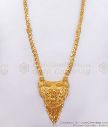 Attractive Mango Design One Gram Gold Haram Earring Combo HR2320
