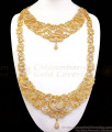 AD White Stone Bridal Wear Gold Imitation Haram Full Combo Set HR2326