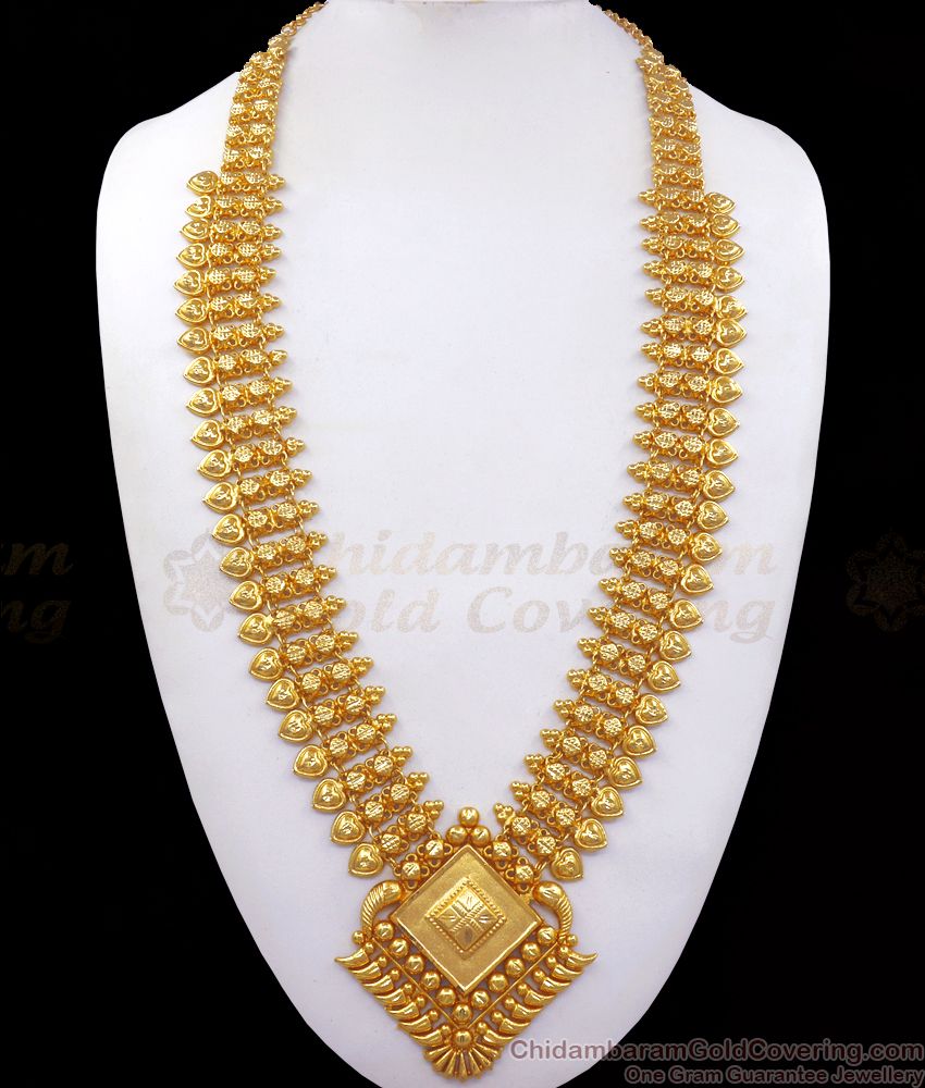 Unique Handcrafted Gold Plated Haram Design With Price HR2332