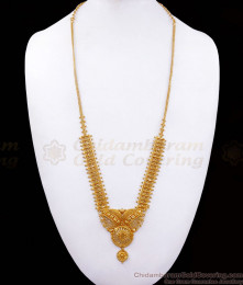 One Gram Gold Calcutta Haaram Bridal Jewelry HR2346 One Gram Gold Calcutta Haaram Bridal Jewelry HR2346