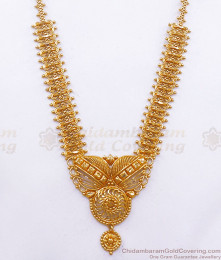One Gram Gold Calcutta Haaram Bridal Jewelry HR2346 One Gram Gold Calcutta Haaram Bridal Jewelry HR2346