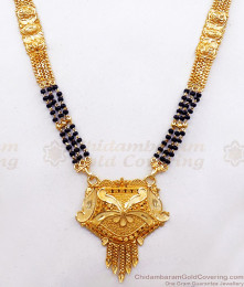 Two Gram Gold Mangalsutra Forming Haram 3 Line Design HR2354