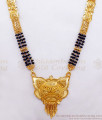 3 Line Black Beaded Forming Mangalsutra Haram For Married Women HR2355