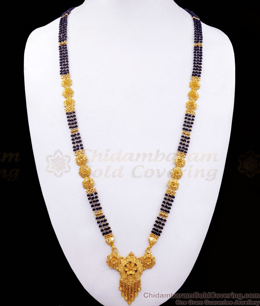 30 Inches Long Latest Gold Mangalsutra Haram Forming Collection HR2358