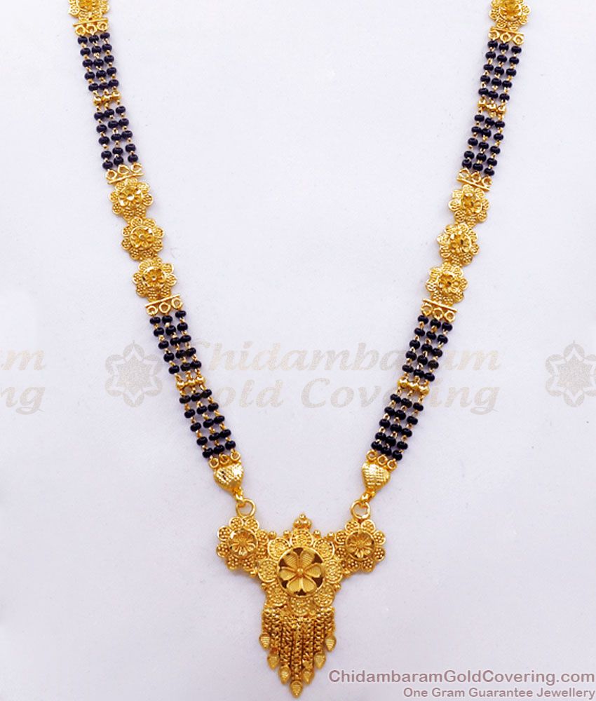 30 Inches Long Latest Gold Mangalsutra Haram Forming Collection HR2358