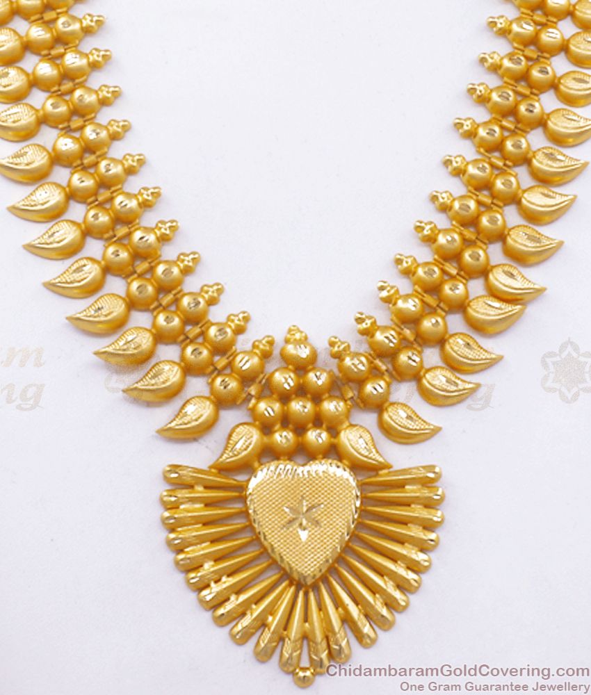 Buy Two Gram Gold Secondary Haram Mango Design Bridal Jewelry Shop Online HR2359