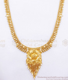 Gorgeous 2 Gram Gold Plated Haram Combo Set Floral Design HR2366 Gorgeous 2 Gram Gold Plated Haram Combo Set Floral Design HR2366