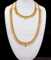 Traditional Gold Plated Haram Leaf Design Necklace Combo HR2387