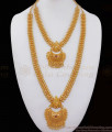 Buy One Gram Gold Haram Chandabali Design Ruby Stone Necklace Combo HR2389