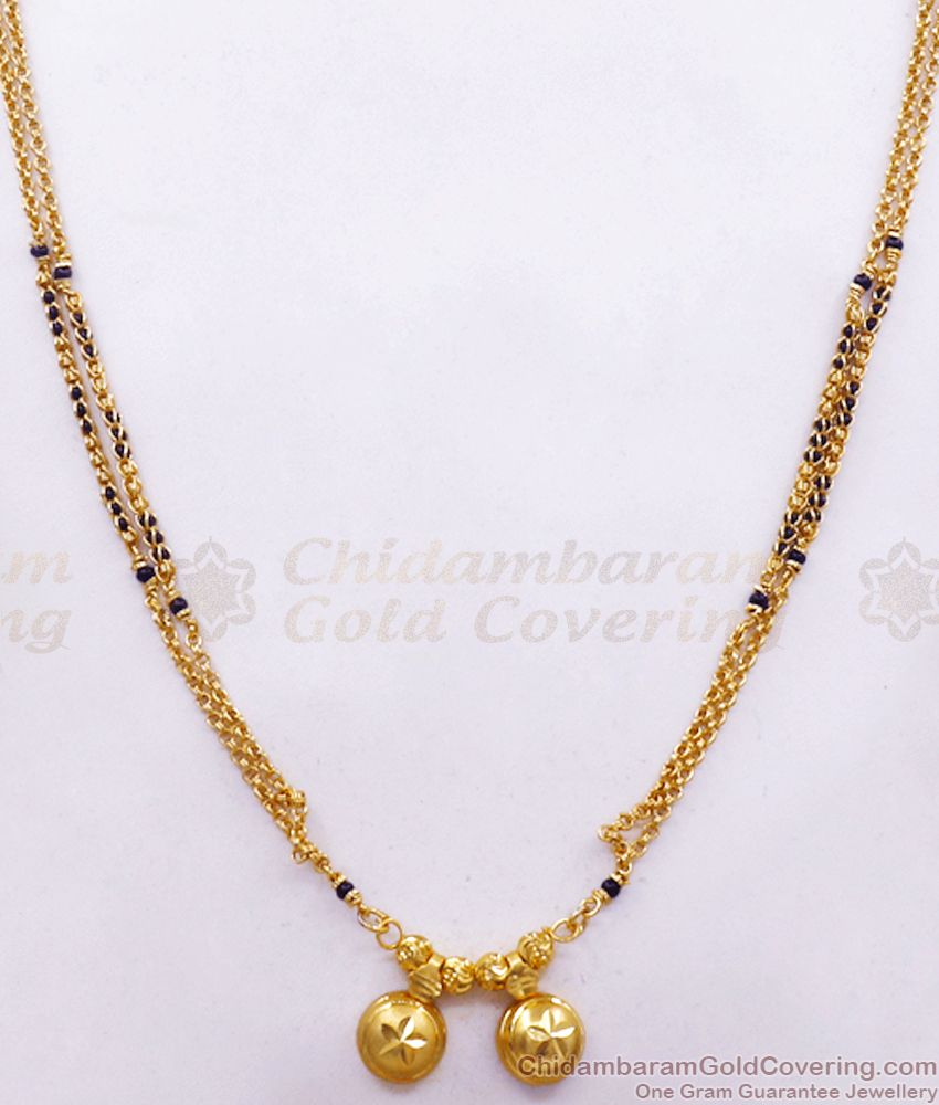 Traditional Black Beaded Mangalsutra Forming Jewelry For Married Women HR2397