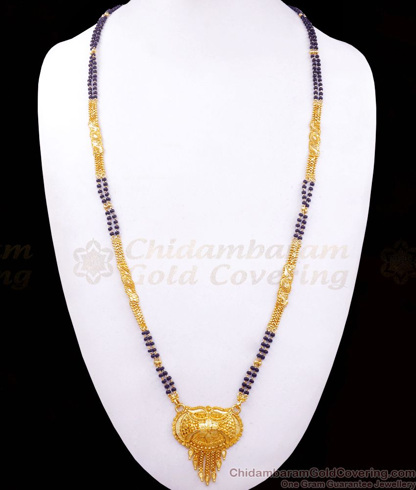 2 Line Bridal Haram Forming Mangalsutra Design Shop Online HR2414