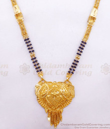 Beautiful Dual Layer Gold Mangalsutra Haram Forming Pattern HR2416