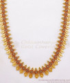 1 Gram Gold Stone Haram Lakshmi Kasu Malai Long Necklace HR2421