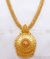 1 Gram Gold Haaram Gold Beads White Stone Big Pendant Type HR2430