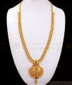 Latest One Gram Gold Haram Bridal Design Ruby Green Stone HR2434