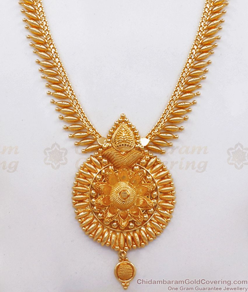 1 Gram Gold Haram Mullai Mottu 3D Lotus Dollar Buy Online HR2435