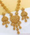 Gorgeous 2 Gram Gold Haaram Heart Shaped Design Earring Combo Set HR2446