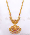 1 Gram Gold Haram Lakshmi Pattern Kemp Jewelry Earring Combo HR2460