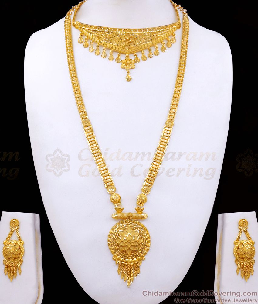 Bridesmaid Collections Premium Full Bridal Set Haram Choker Combo For Marriage HR2462
