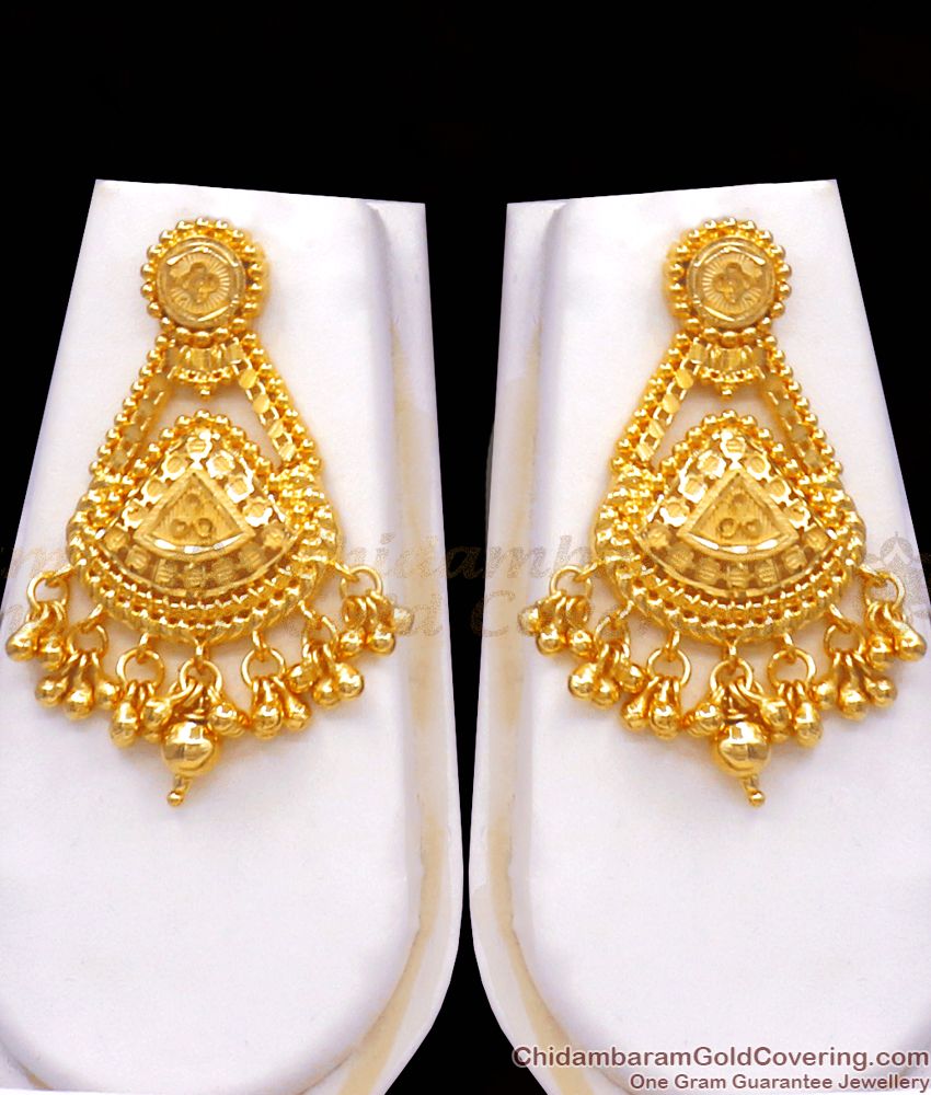 916 Gold Pattern Grand Forming Bridal Haram Necklace Set Online HR2464