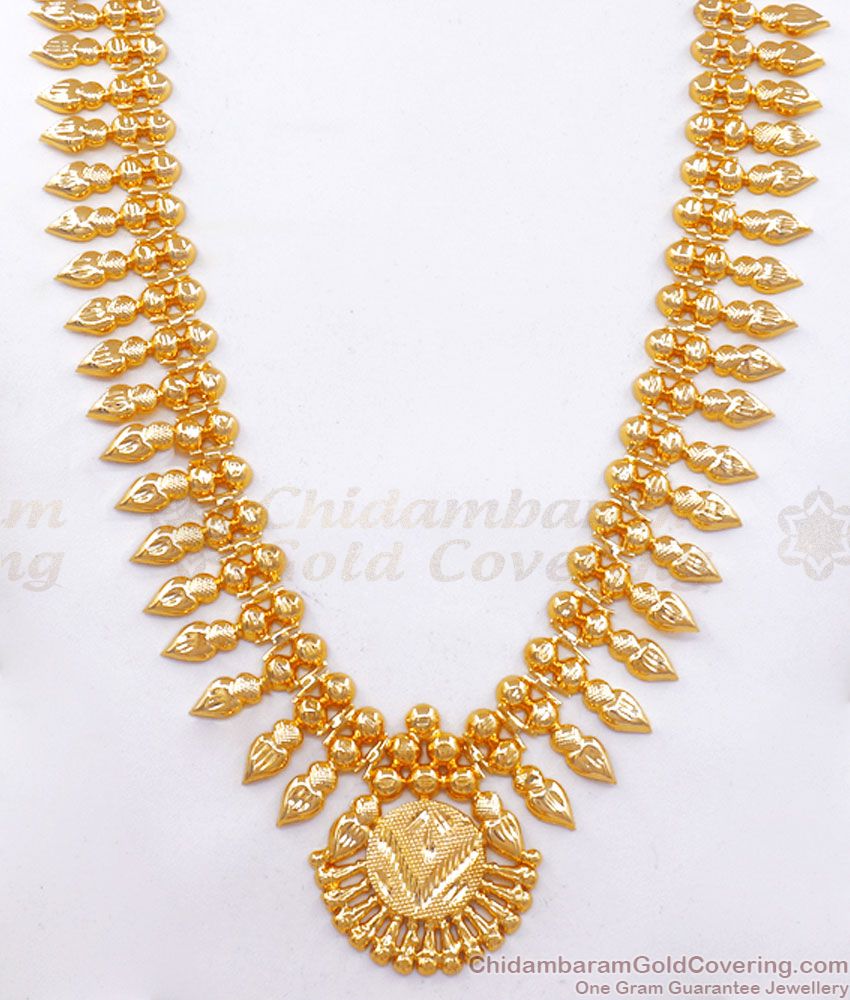 1 Gram Gold Haram Kerala Traditional Bridal Jewelry HR2491