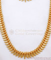 Traditional Gold Kerala Haram Necklace Combo Set Mullai Collections HR2497