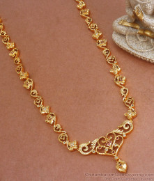 Latest Gold Plated Haram Ad Stone Floral Design Shop Online HR2508