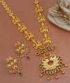 Grand Real Gold Pattern Stone Haram Lakshmi Design Earring Combo HR2520