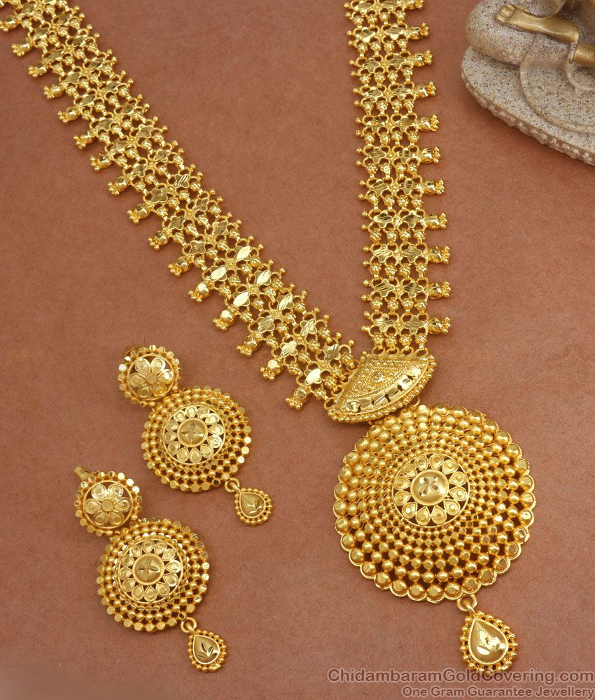 Grand Looking Forming Two Gram Gold Haram Combo Set Shop Online HR2530