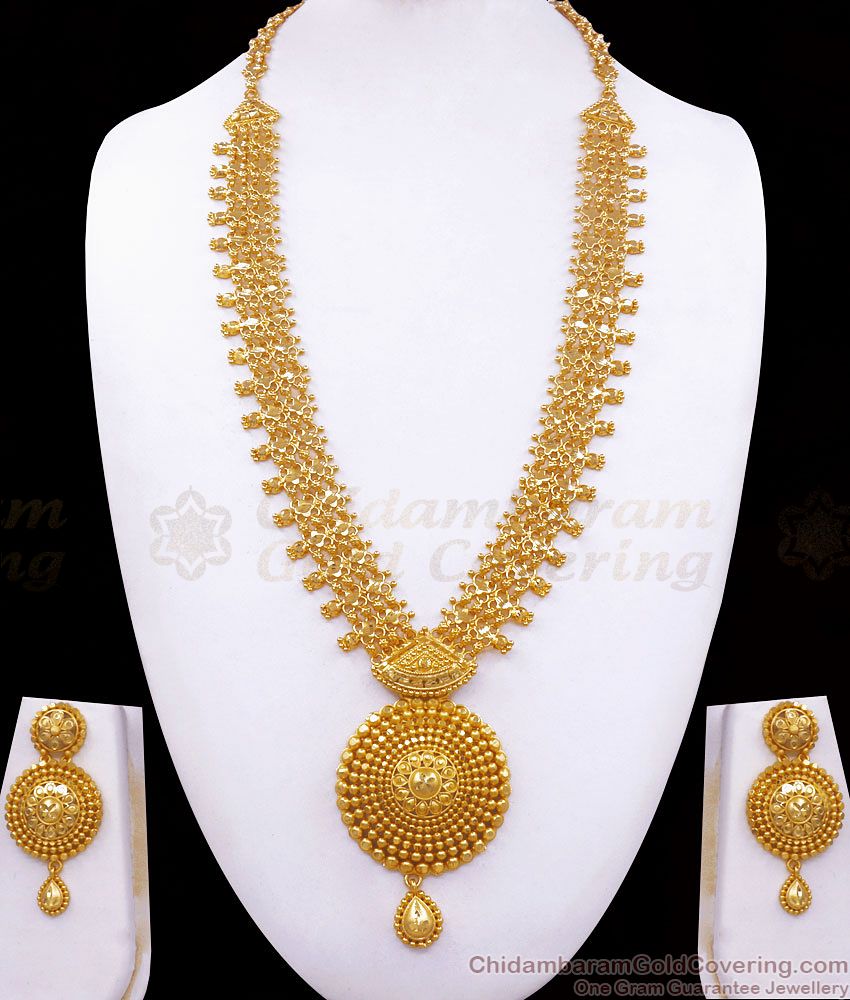 Grand Looking Forming Two Gram Gold Haram Combo Set Shop Online HR2530