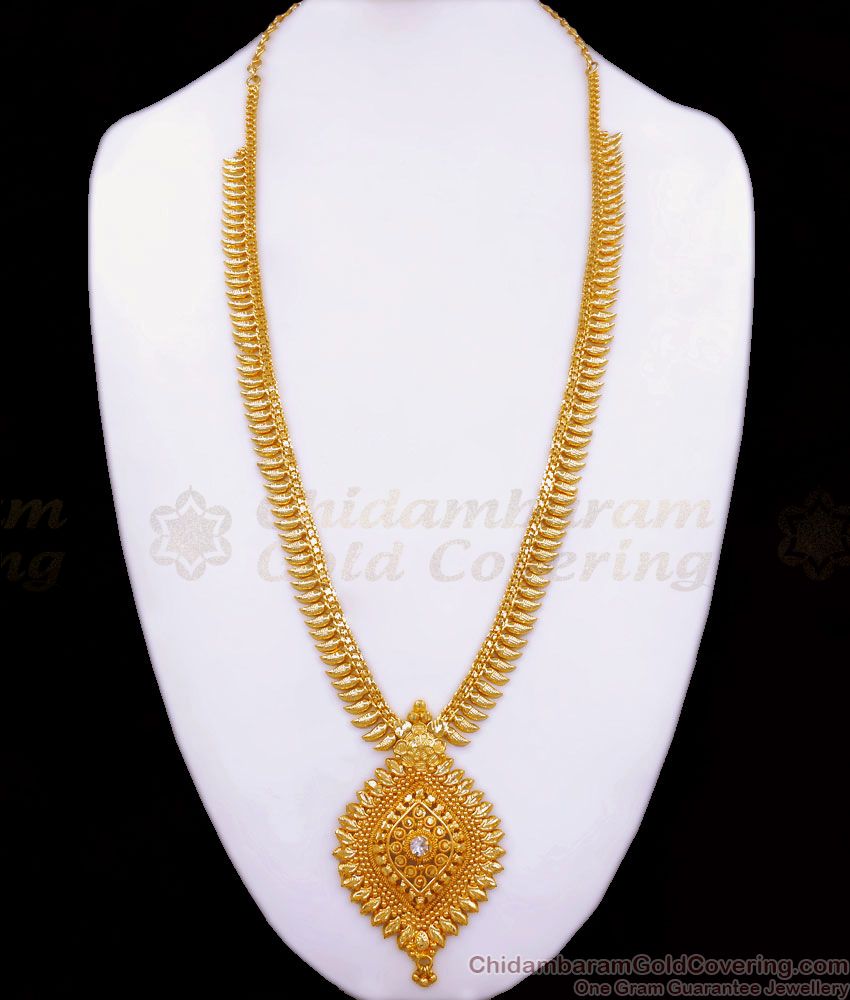 1 Gram Gold Haram Mullai Mottu Kerala Pattern Shop Online HR2534