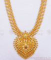 Attractive Heart Design Gold Haaram Bridal Collections For Womens HR2536