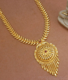 Gorgeous Gold Plated Kerala Haram For Womens Marriage Collections HR2537