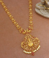 Full Ruby Zircon Stone Bridal Gold Plated Haram Pearl Hanging HR2539