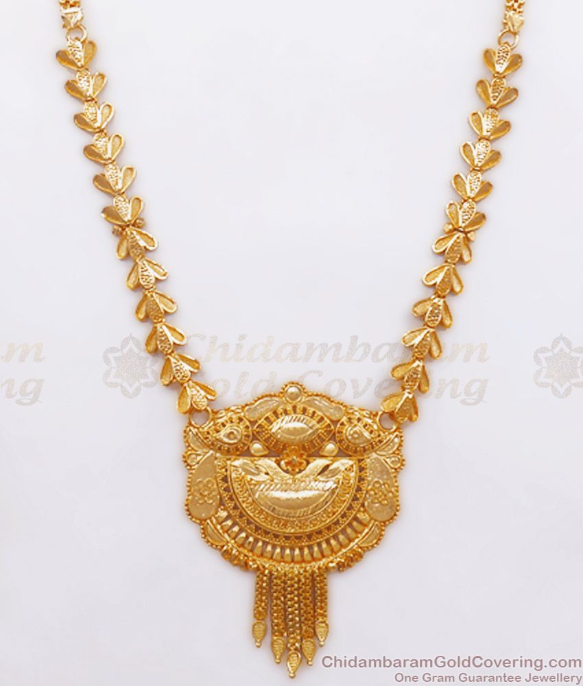 Stylish Real Gold Tone Bridal Haram Floral Deign Online Fashion HR2545