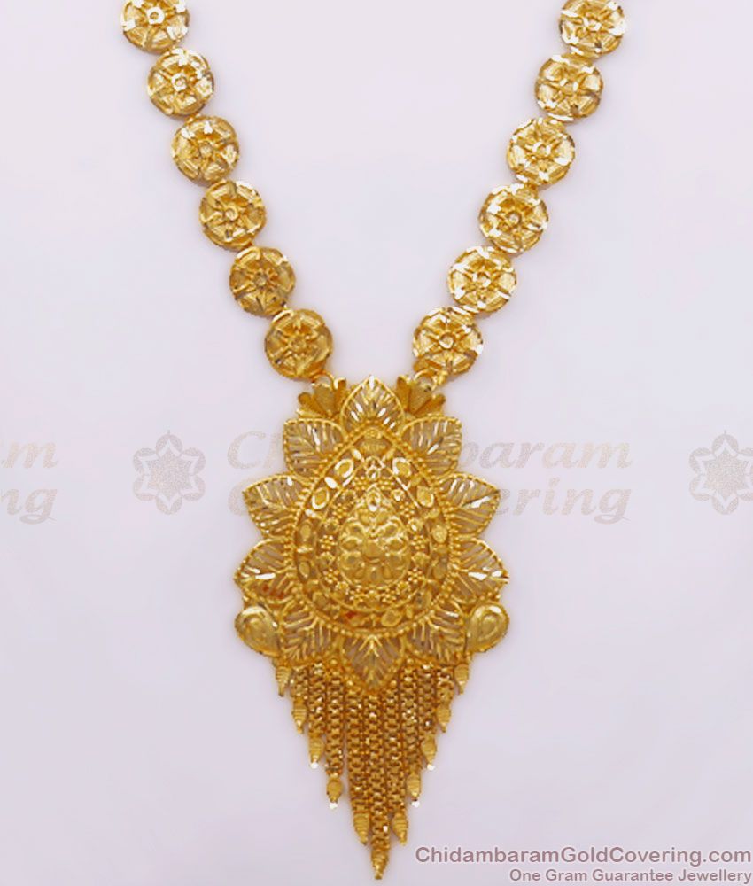 Beautiful 2 Gram Gold Haram Real Bridal Gold Jewelry HR2554