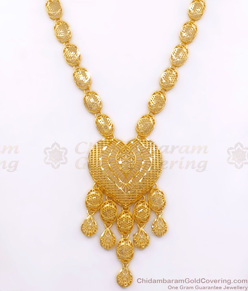 Grand Two Gram Gold Haram Earring Combo Set Shop Online HR2558