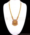New Arrival Gold Plated Lakshmi Haram Design Buy Online HR2563