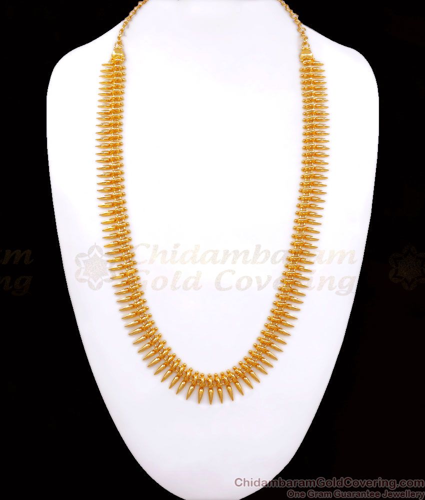 Mullaipoo Design One Gram Gold Kerala Traditional Haram Shop Online HR2574