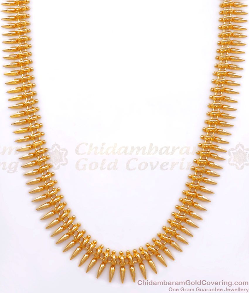 Mullaipoo Design One Gram Gold Kerala Traditional Haram Shop Online HR2574