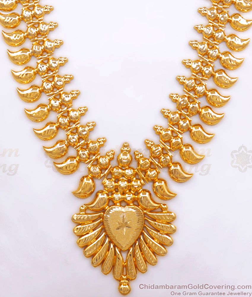 Kerala Bridal 1 Gram Gold Haram Designs Shop Online HR2580