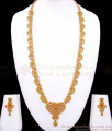 Srilankan Design 1 Gram Gold Bridal Haram Earring Combo Shop Online HR2600